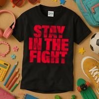 Stay In The Fight Washington D.C. Baseball Fan Kids T-Shirt thumb 3