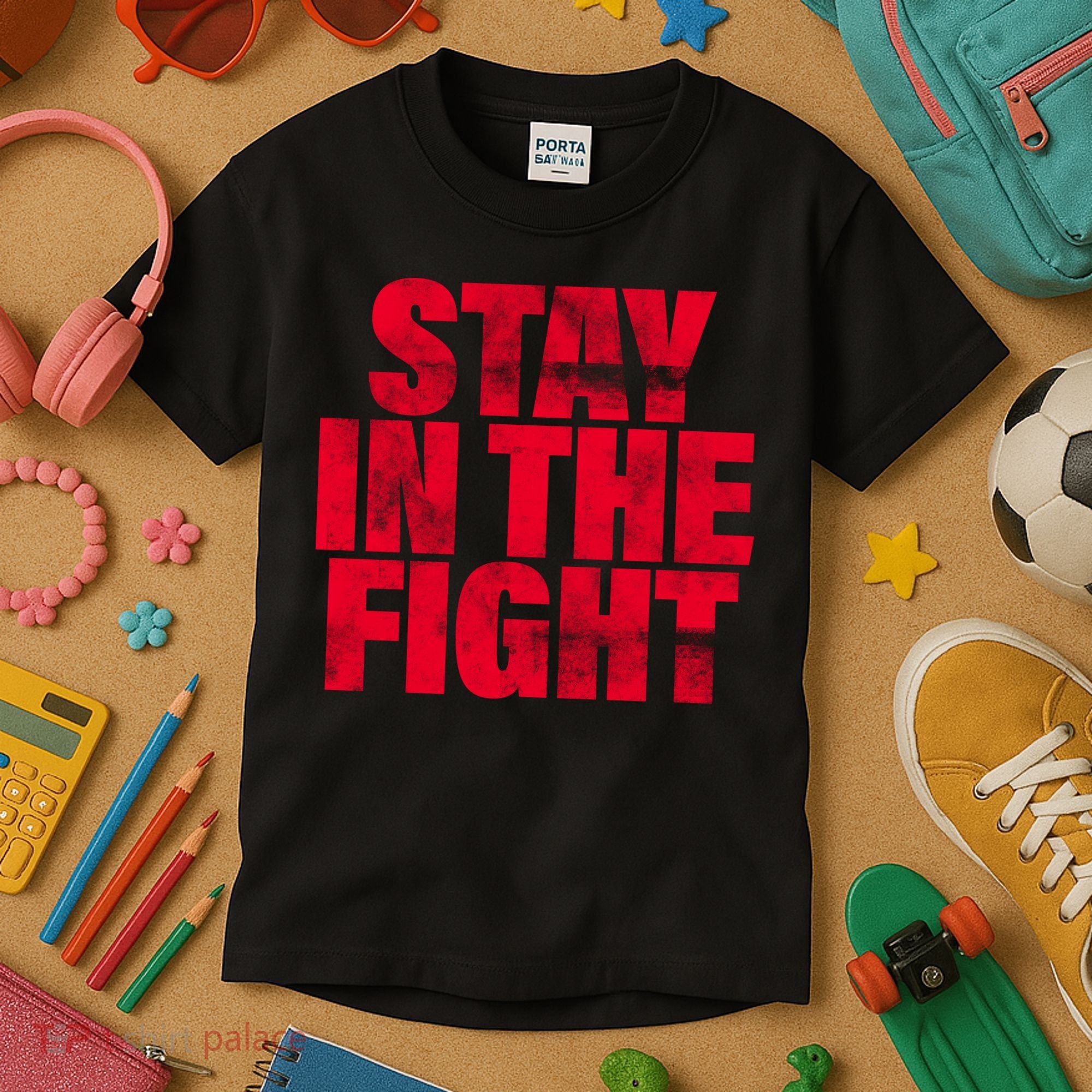 Stay In The Fight Washington D.C. Baseball Fan Kids T-Shirt