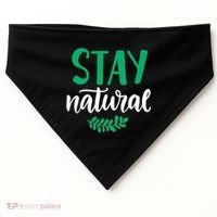 Stay Natural Green Leaf USA-Made Doggie Bandana thumb 0