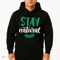 Stay Natural Green Leaf Hoodie thumb 2