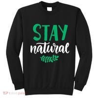 Stay Natural Green Leaf Sweatshirt thumb 0