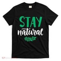 Stay Natural Green Leaf T-Shirt thumb 0
