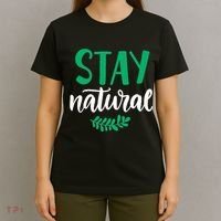 Stay Natural Green Leaf T-Shirt thumb 4