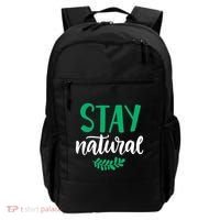 Stay Natural Green Leaf Backpack thumb 0