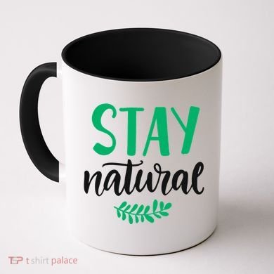 Stay Natural Green Leaf Coffee Mug