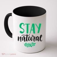 Stay Natural Green Leaf Coffee Mug thumb 0