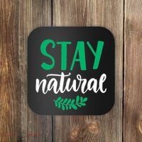 Stay Natural Green Leaf Coaster thumb 0