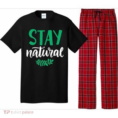 Stay Natural Green Leaf Pajama Set