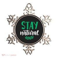 Stay Natural Green Leaf Ornament thumb 0