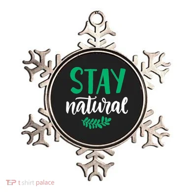 Stay Natural Green Leaf Ornament