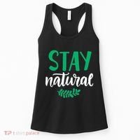 Stay Natural Green Leaf Women's Tank Top thumb 0