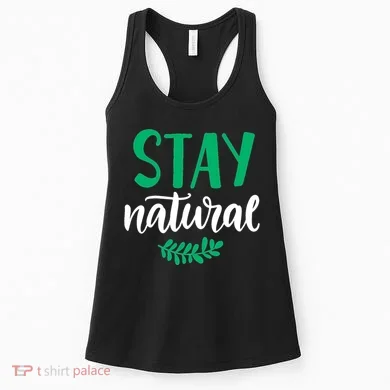 Stay Natural Green Leaf Women's Tank Top