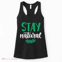Stay Natural Green Leaf Women's Tank Top thumb 0