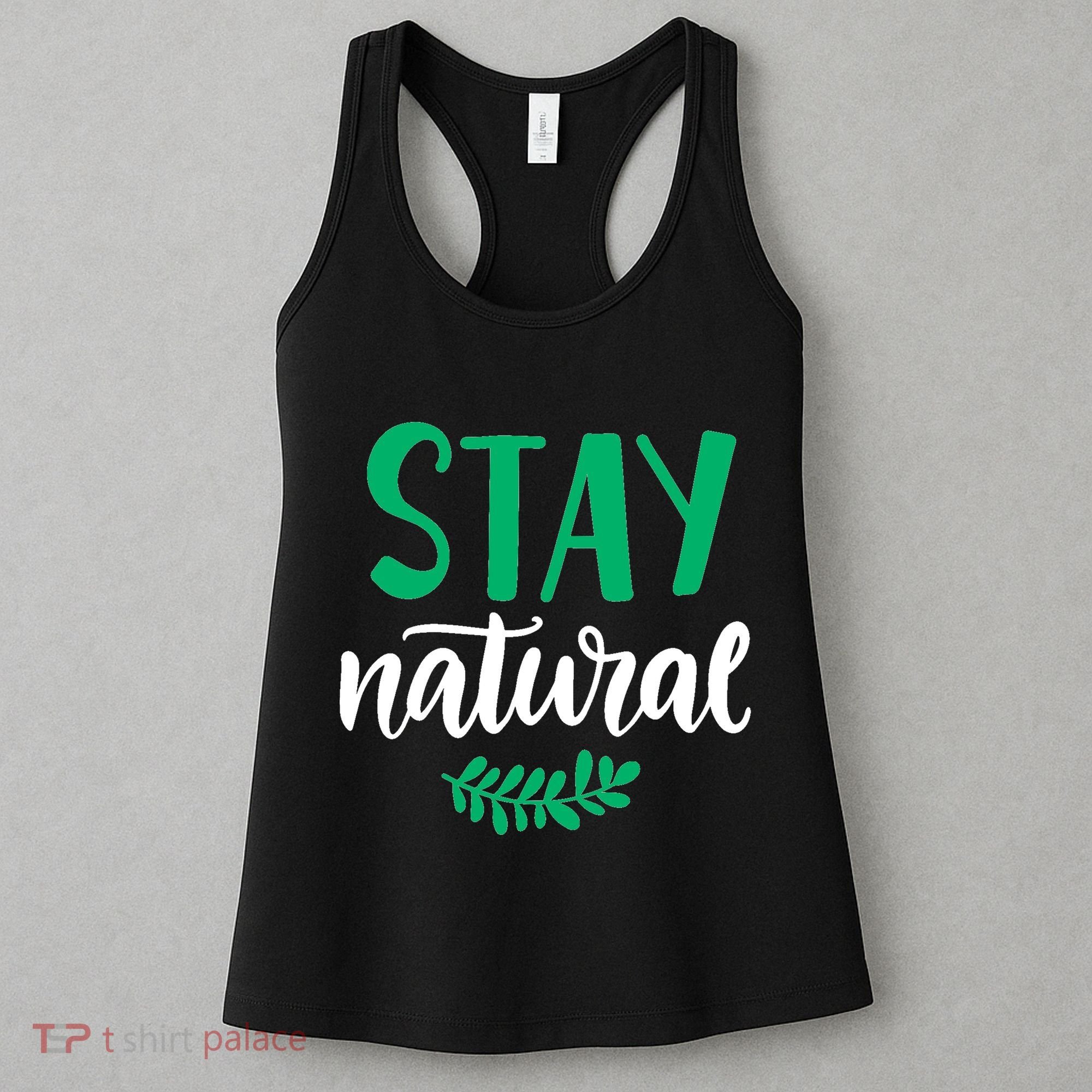 Stay Natural Green Leaf Women's Tank Top
