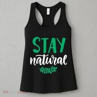 Stay Natural Green Leaf Women's Tank Top thumb 3