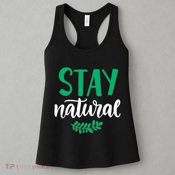 Stay Natural Green Leaf Women's Tank Top