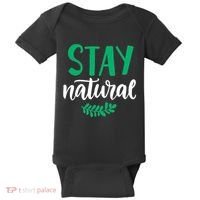 Stay Natural Green Leaf Baby Bodysuit thumb 0