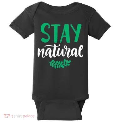Stay Natural Green Leaf Baby Bodysuit