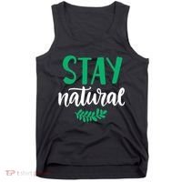 Stay Natural Green Leaf Tank Top thumb 0
