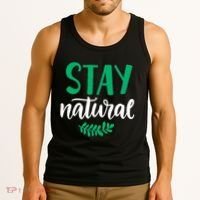 Stay Natural Green Leaf Tank Top thumb 3