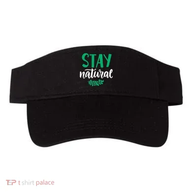 Stay Natural Green Leaf Visor