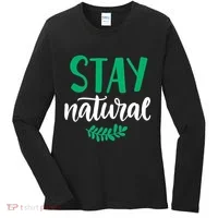 Stay Natural Green Leaf Women's Long Sleeve Shirt thumb 0