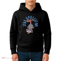 Stay Opossitive Kids Hoodie thumb 4