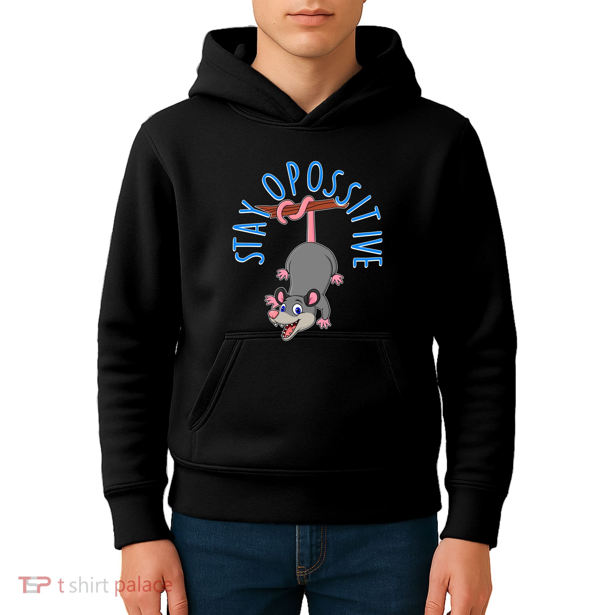 Stay Opossitive Kids Hoodie