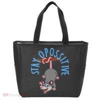 Stay Opossitive Tote Bag thumb 0