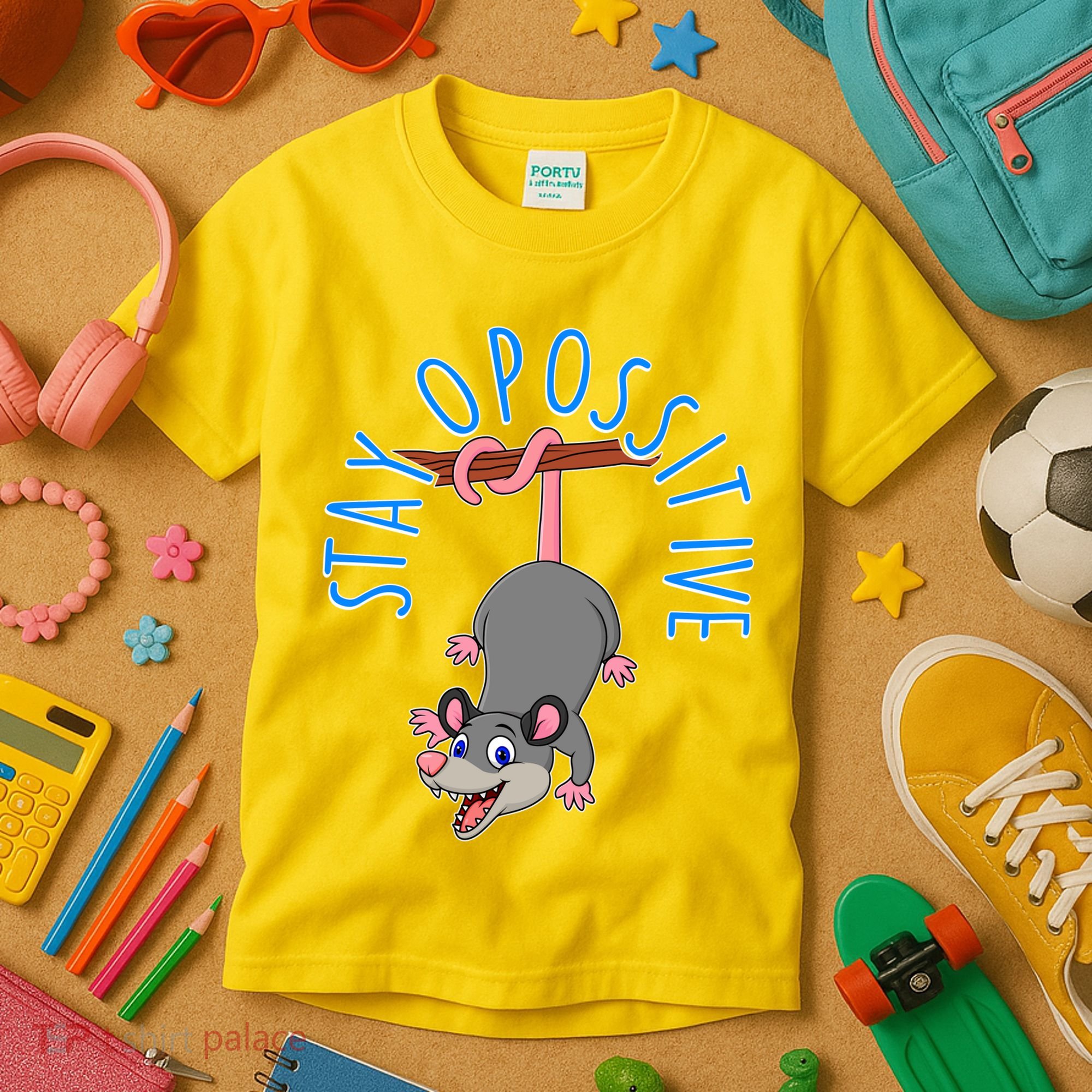 Stay Opossitive Kids T-Shirt