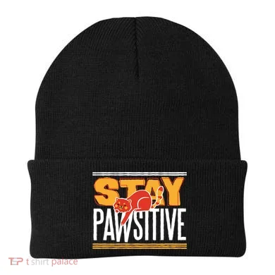 Stay Pawsitive Beanie
