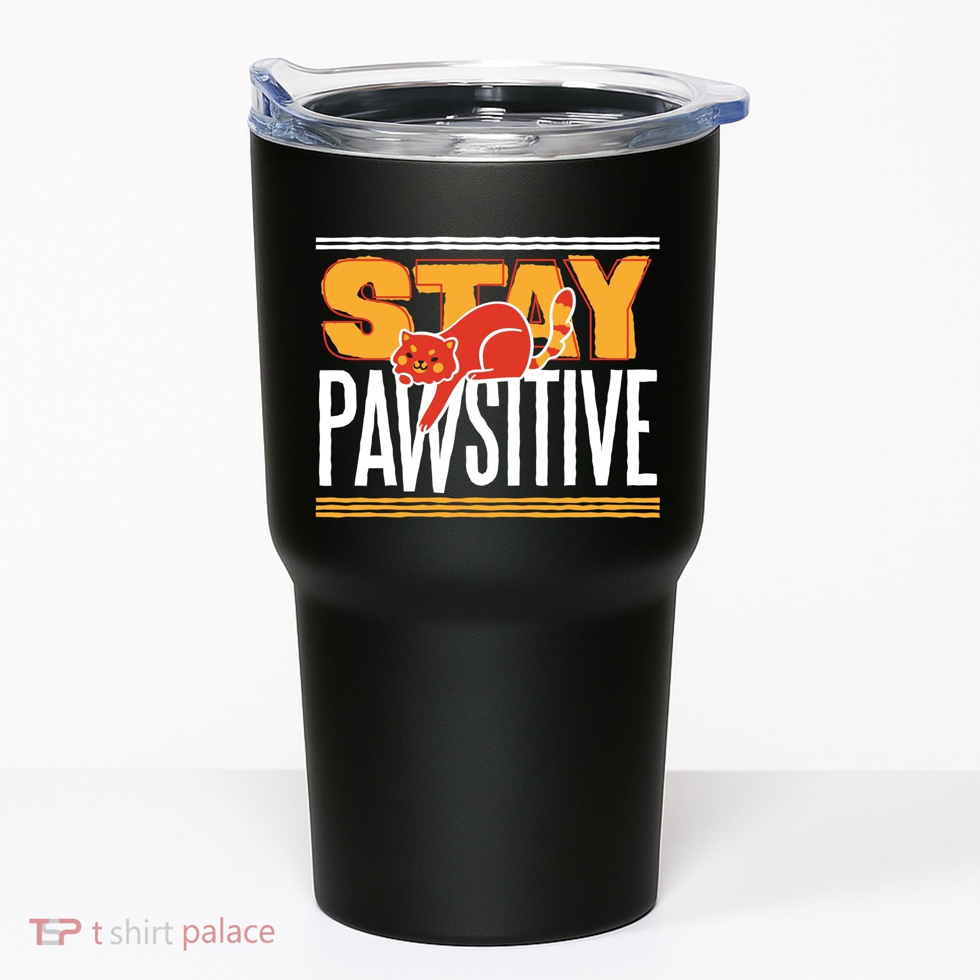 Stay Pawsitive Tumbler