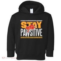 Stay Pawsitive Toddler Hoodie thumb 0