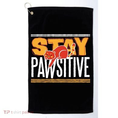Stay Pawsitive Golf Towel