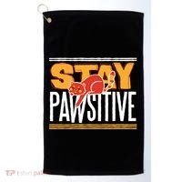 Stay Pawsitive Golf Towel thumb 0