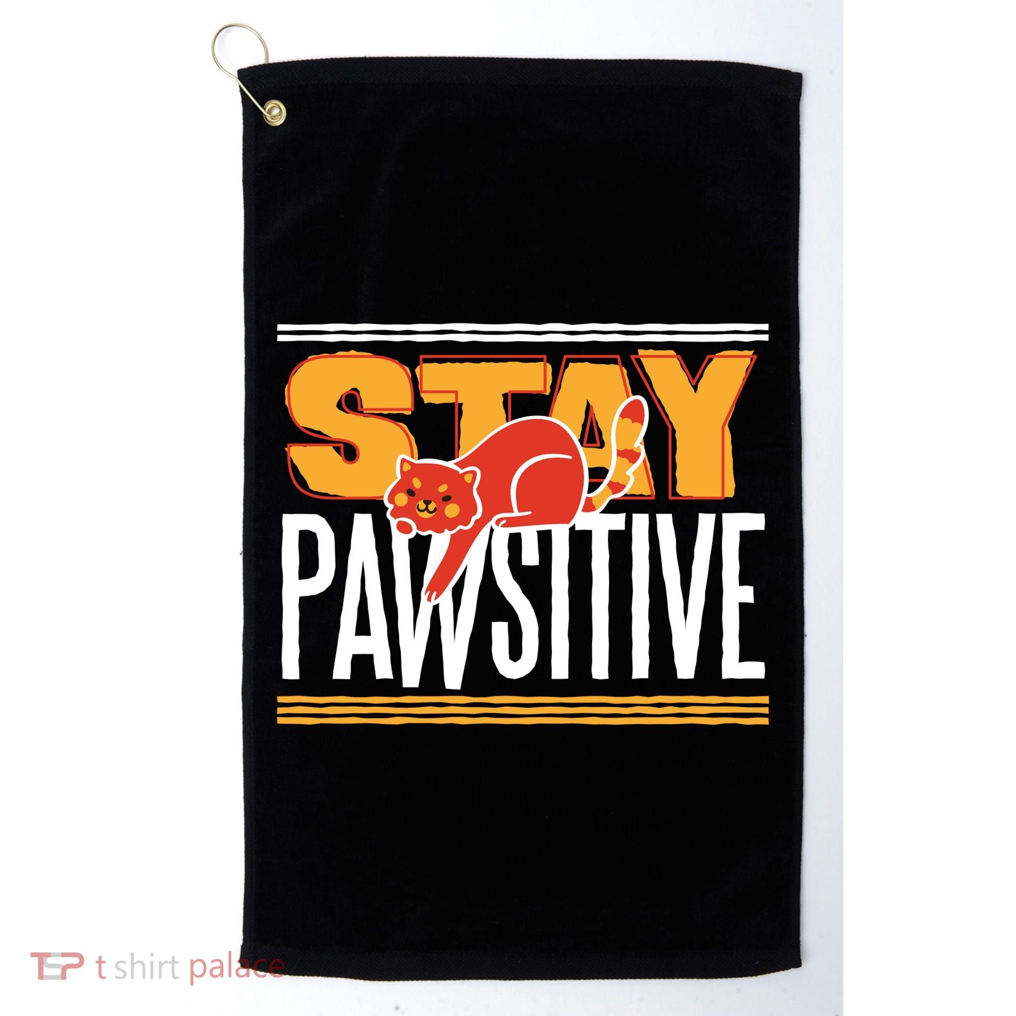 Stay Pawsitive Golf Towel