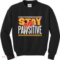 Stay Pawsitive Kids Sweatshirt thumb 0