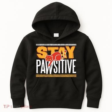 Stay Pawsitive Kids Hoodie
