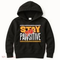 Stay Pawsitive Kids Hoodie thumb 0