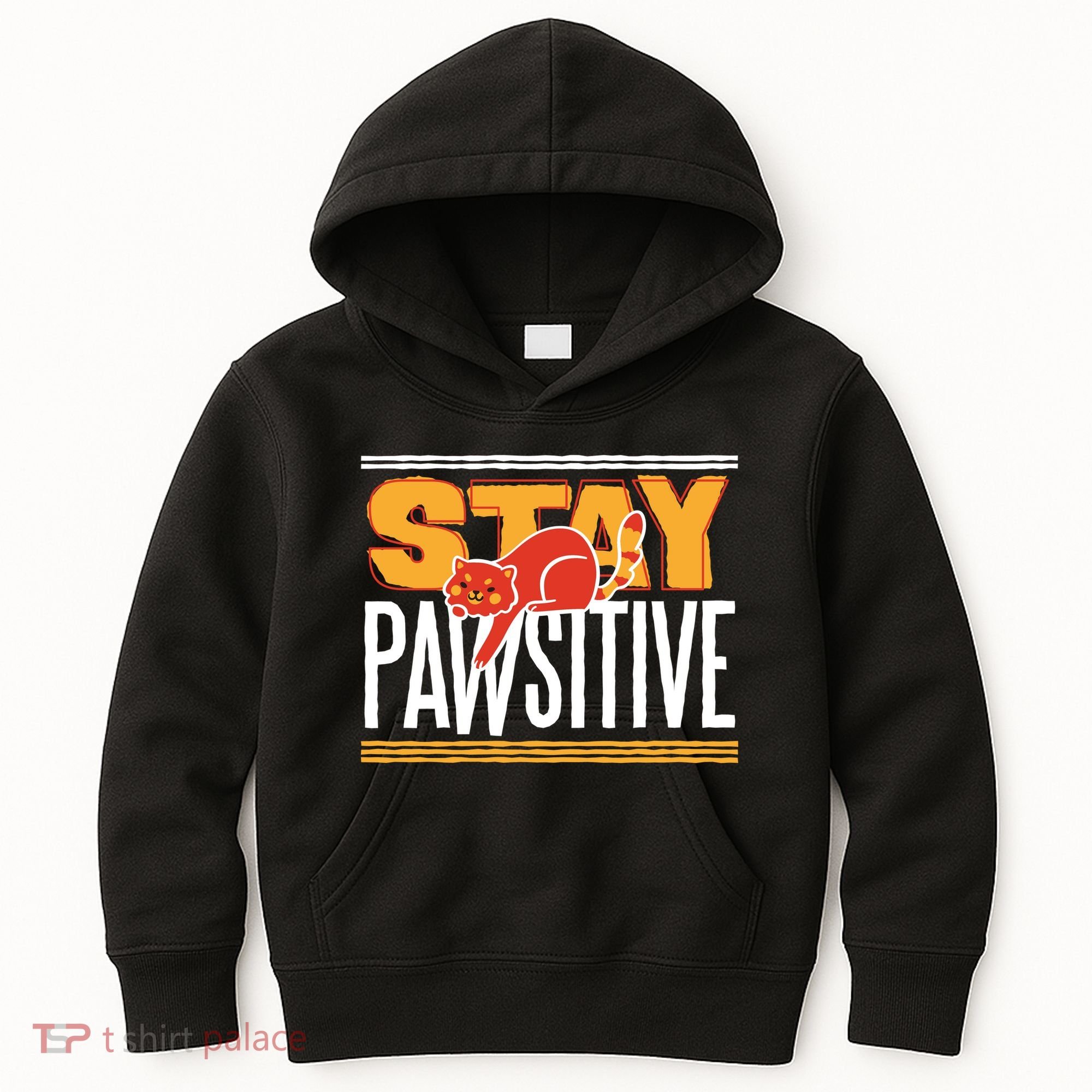 Stay Pawsitive Kids Hoodie