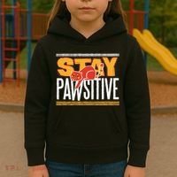 Stay Pawsitive Kids Hoodie thumb 3