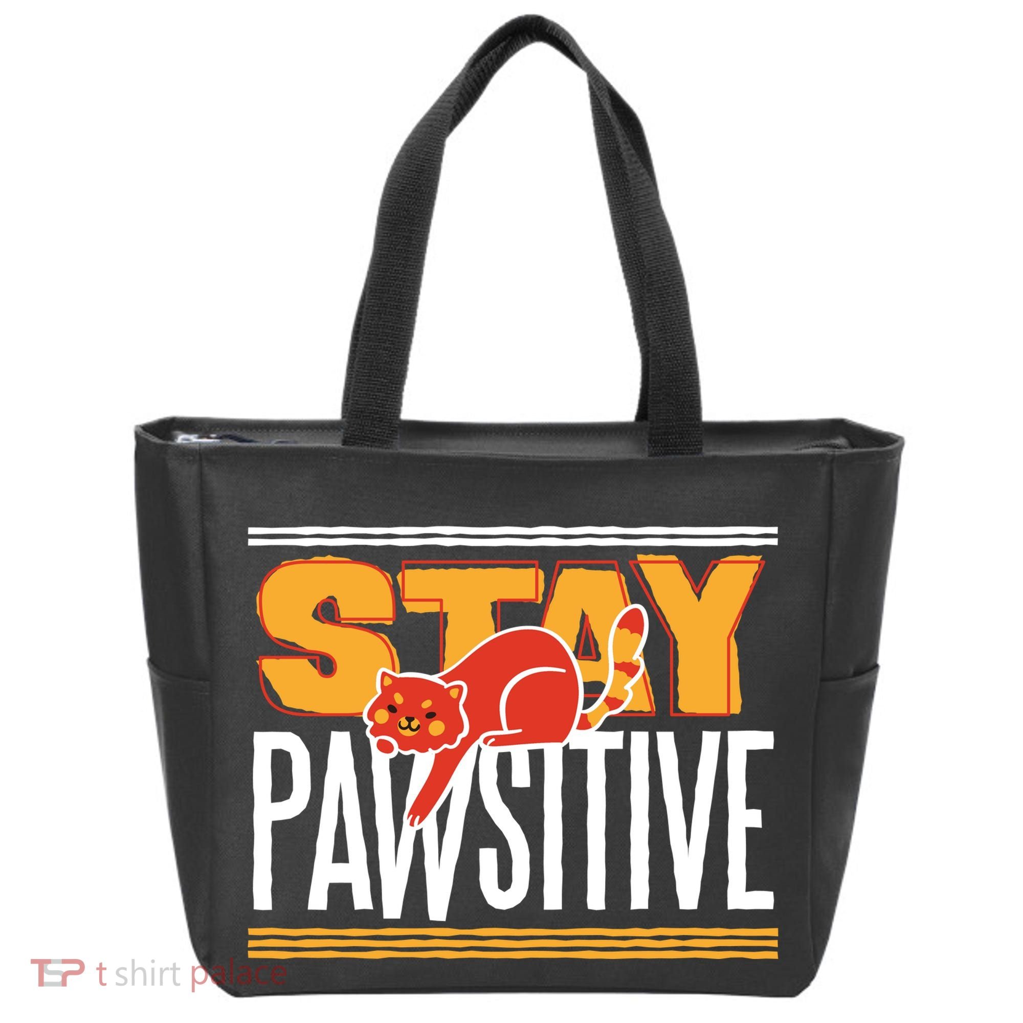 Stay Pawsitive Tote Bag
