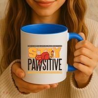 Stay Pawsitive Coffee Mug thumb 3