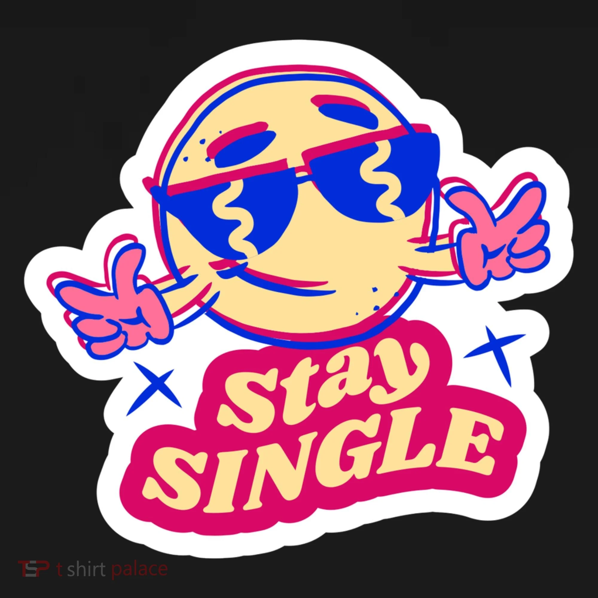 Stay Single Smiley Doggie Tank