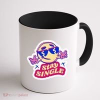 Stay Single Smiley Coffee Mug thumb 1