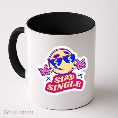 Stay Single Smiley Coffee Mug