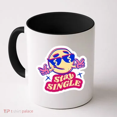 Stay Single Smiley Coffee Mug