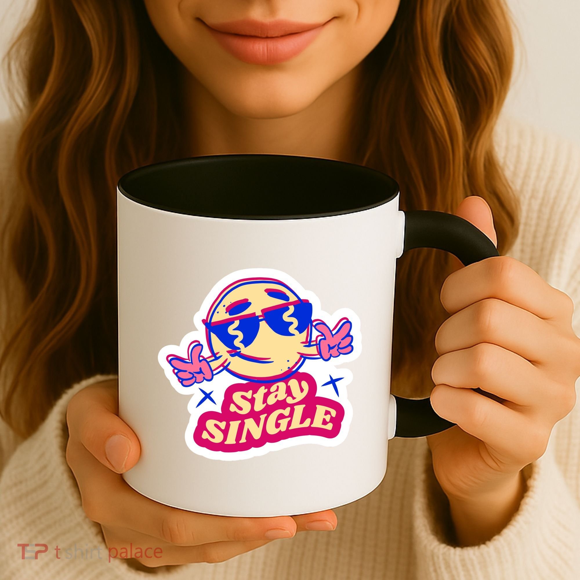 Stay Single Smiley Coffee Mug