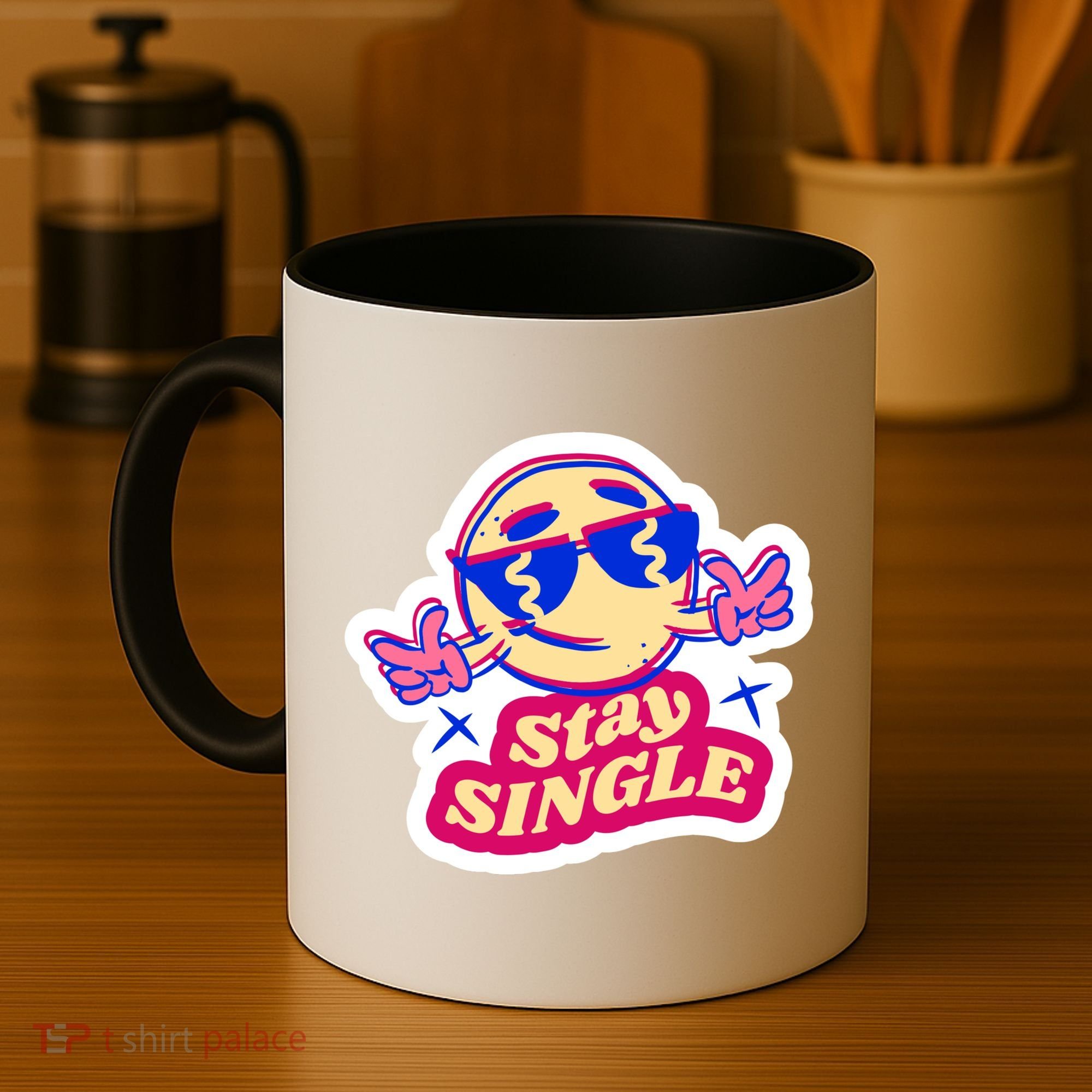 Stay Single Smiley Coffee Mug