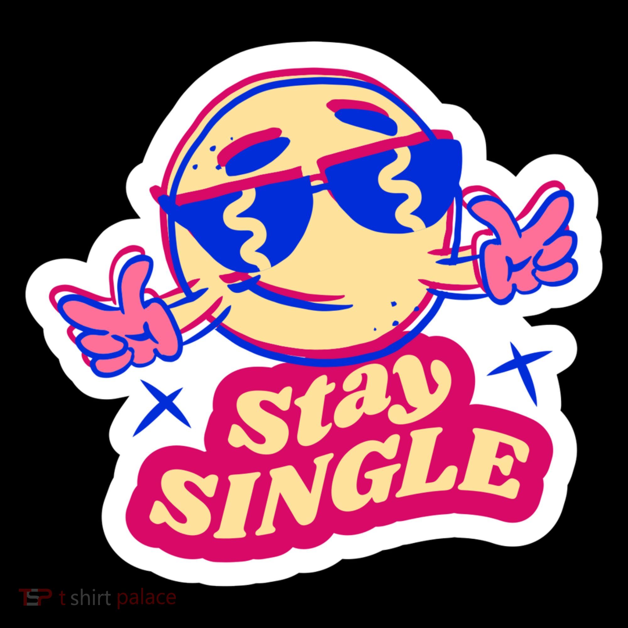 Stay Single Smiley Ornament